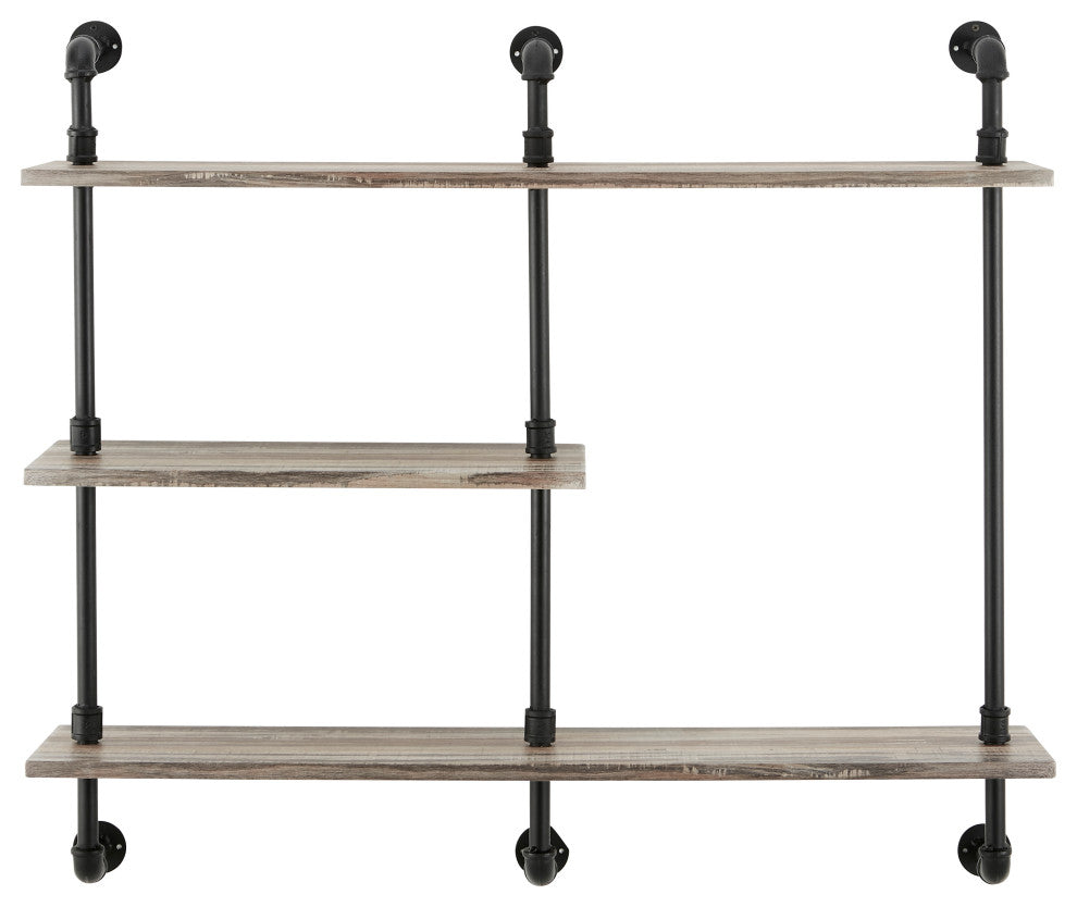 Aurora Three Tier Pipe Shelf Unit