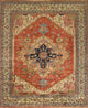 Pasargad Home Serapi Collection Hand-Knotted Rust Wool Area Rug, 2'x3'