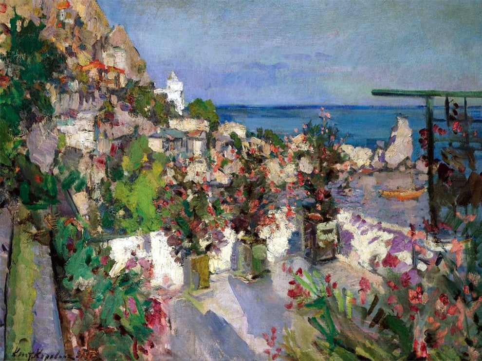 Tile Mural View From The Terrace By Konstantin Korovin, 6"x8", Matte