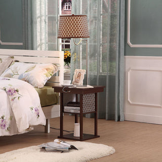 Brightech - Madison LED Floor Lamp with USB Charging Ports - Mid Century Modern,