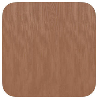 4PK Teak Poly Resin Wood Seats with Rounded Edges
