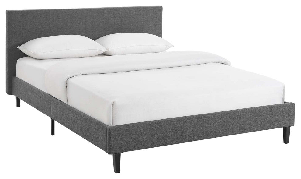 Gray Anya Full Fabric Bed