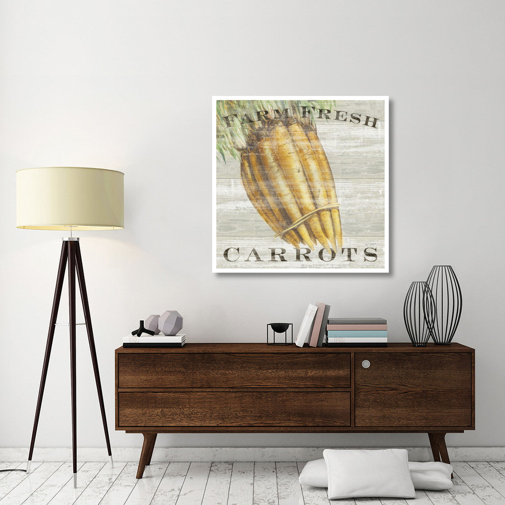 "Farm Fresh Carrots" Digital Paper Print by Sue Schlabach, 42"x42"