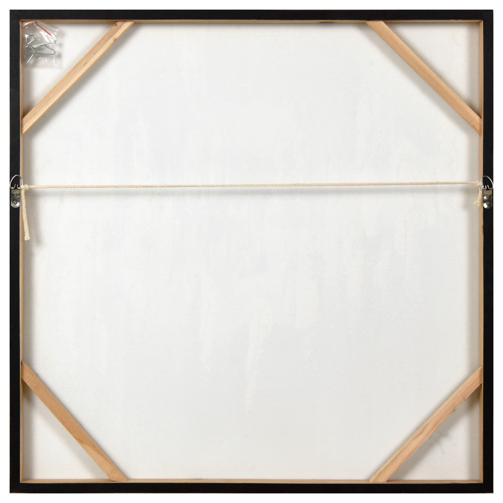 Silver Echoes Textured Hand Painted Canvas Wall Art with Silver Glitter and Leaf