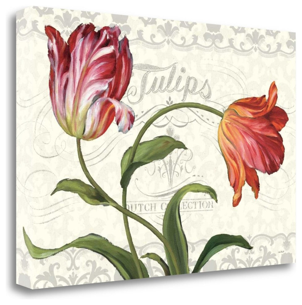 "Tulipa Botanica I Cream" By Lisa Audit, Giclee Print on Gallery Wrap Canvas