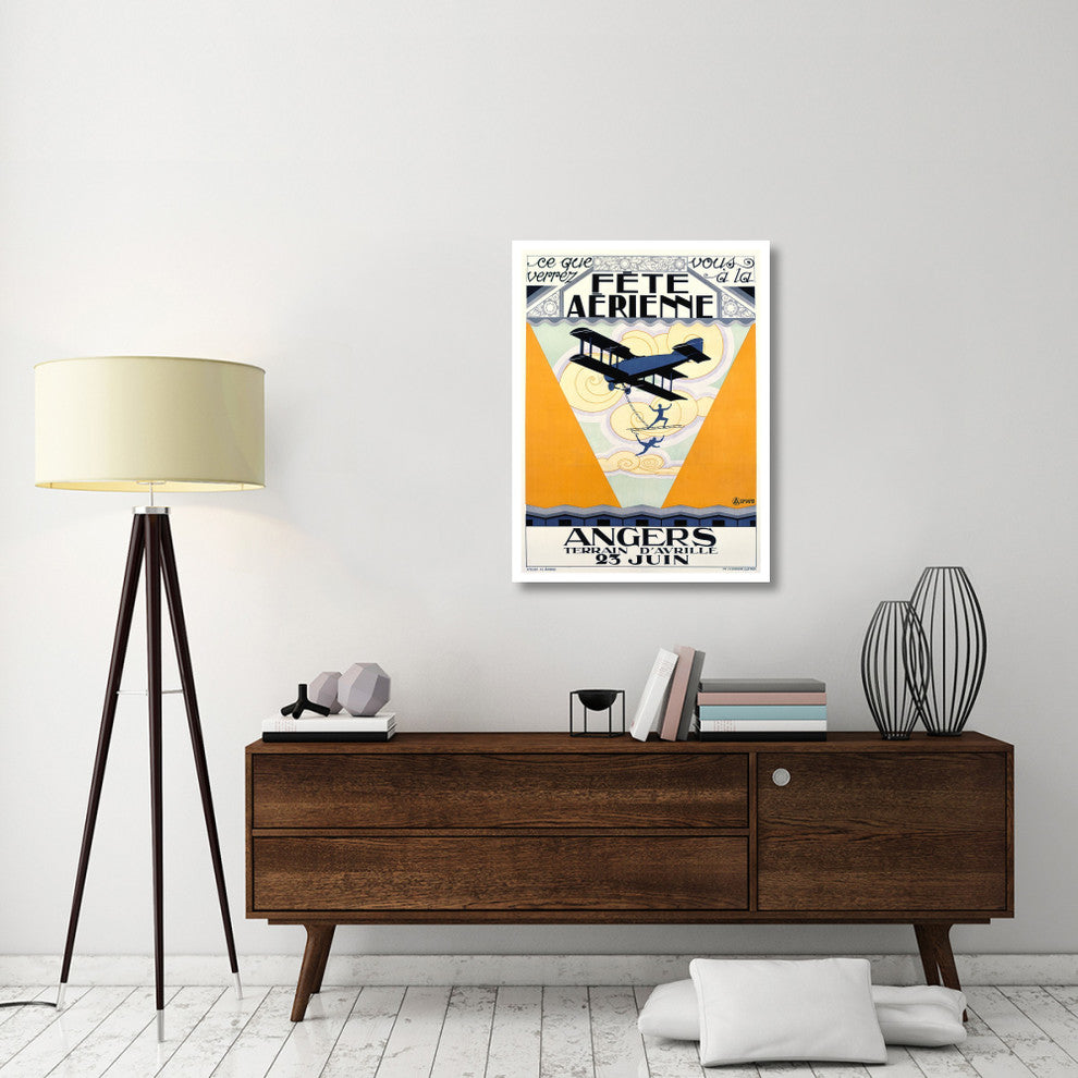 "FÃªte Aerienne Angers" Digital Paper Print by P. L. Armand, 29"x38"