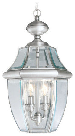 Monterey Outdoor Chain-Hang Light, Brushed Nickel