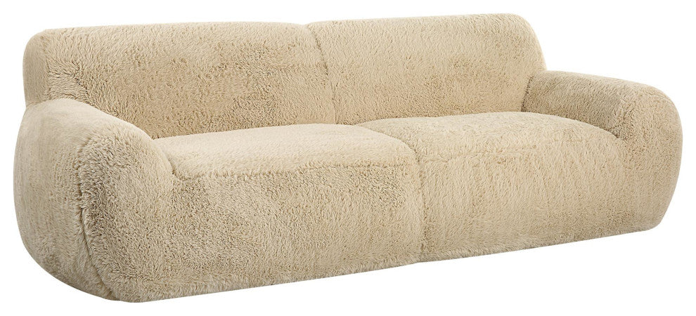 Uttermost 23779 Abide 96"W Fabric Sofa - Caramel