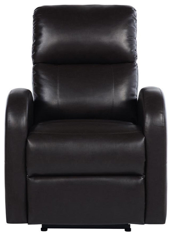 Faux Leather Upholstered Power Recliner Chair, Brown