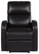 Faux Leather Upholstered Power Recliner Chair, Brown