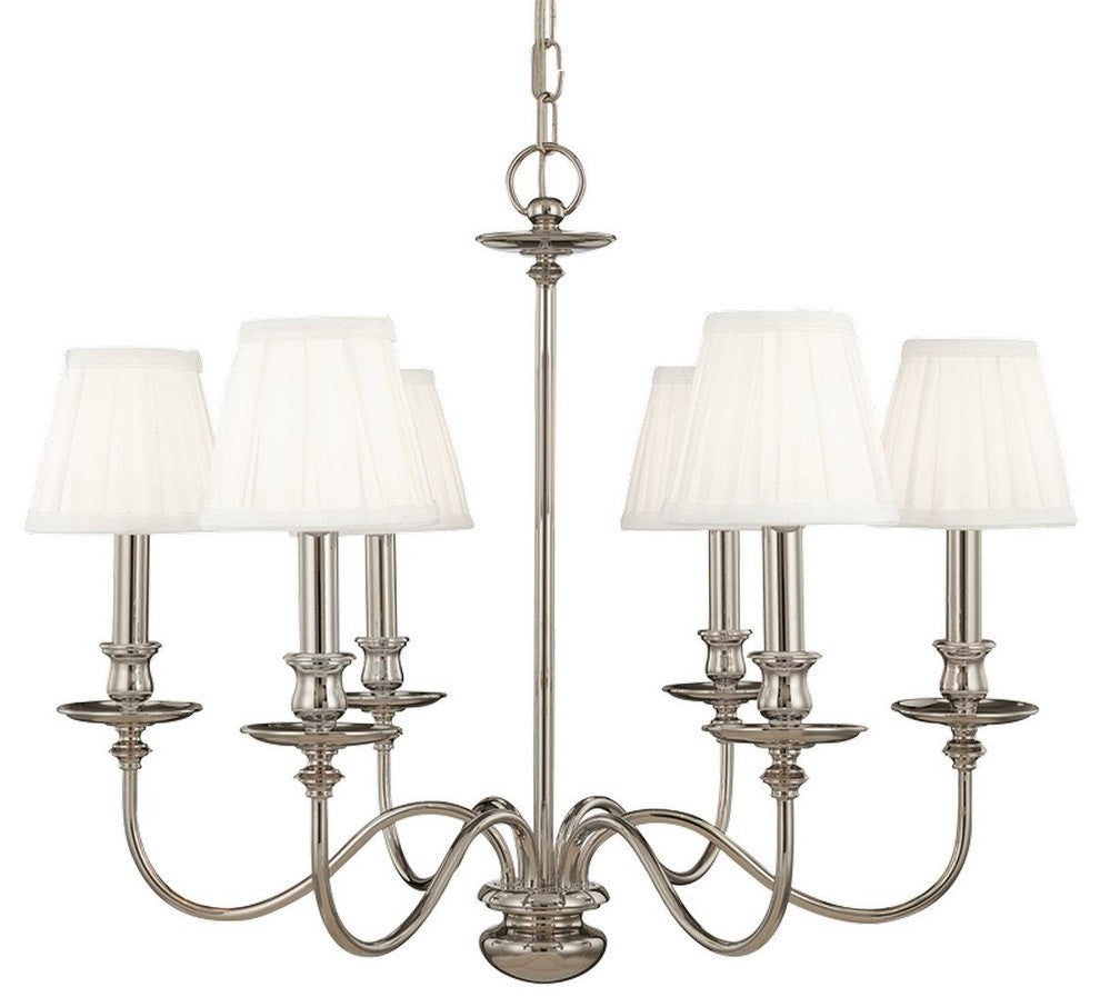 Hudson Valley Menlo Park Six Light Chandelier 4036-AGB