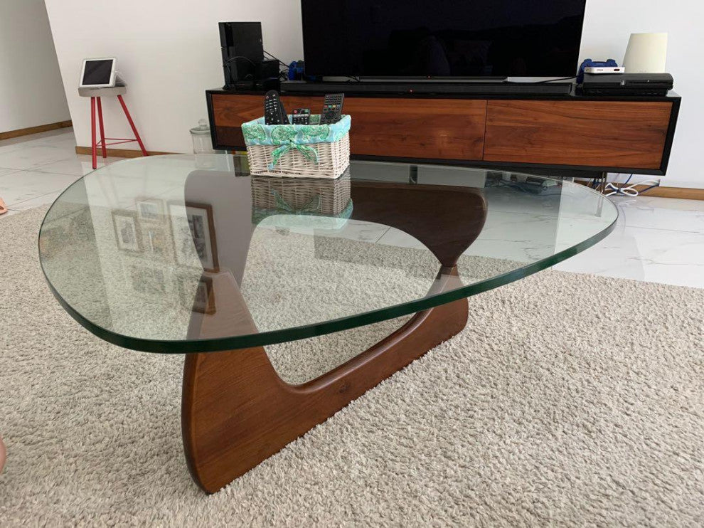 Walnut kidney Coffee table