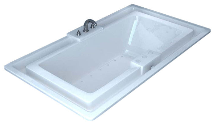 Venzi Celio 46"x78" Endless Flow Air Jetted Bathtub By Atlantis