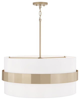 Capital Lighting 346241 Sutton 4 Light 26"W Drum Chandelier - Soft Gold