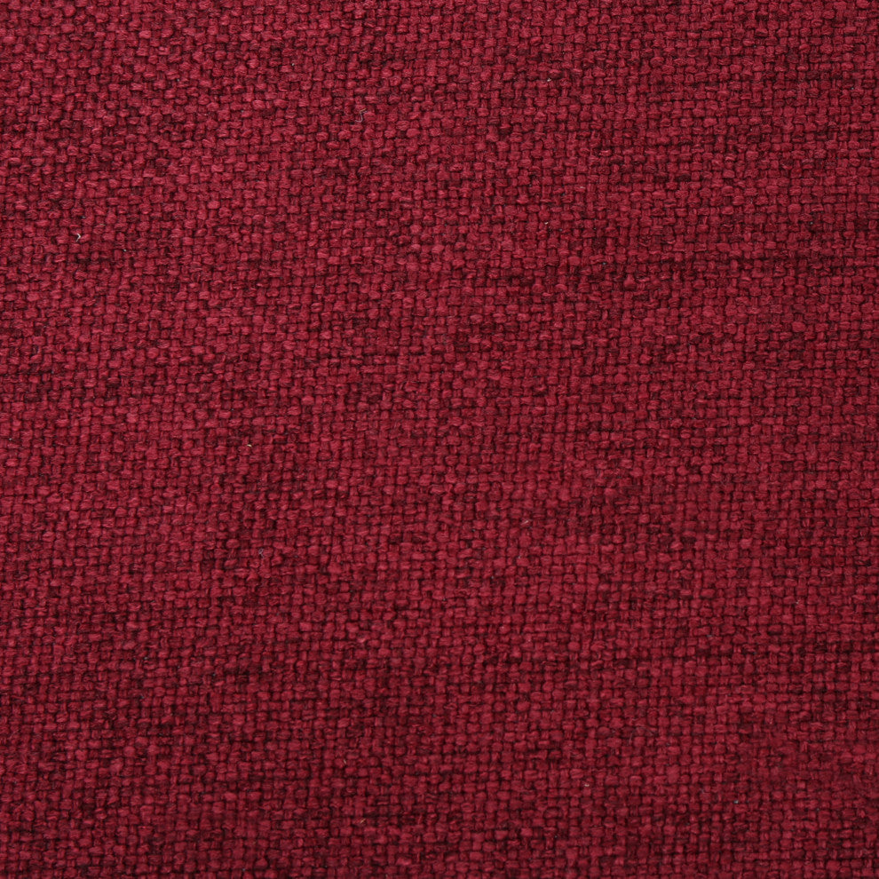 GDF Studio Weyland Contemporary Fabric Wingback Pushback Recliner, Deep Red