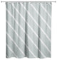 Soft Blue Diagonal Stripes 71x74 Shower Curtain