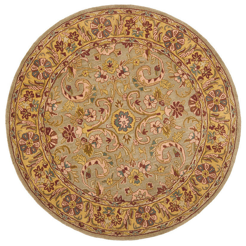 Safavieh Heritage Hg924A Green, Gold Area Rug