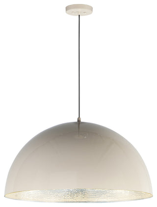 ET2 E24906 Hemisphere 31"W LED Pendant - Gloss White / Aluminum