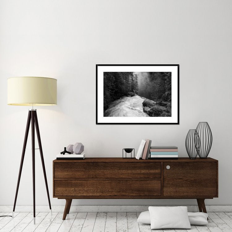 "Over The Falls" Framed Digital Print by James K. Papp, 44x32"