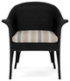 Lloyd Flanders All Seasons Lounge Chair, Ebony, Purveyor Pewter