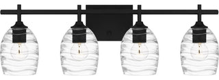 Quoizel LCY8629MBK 4-Light Bath, Lucy