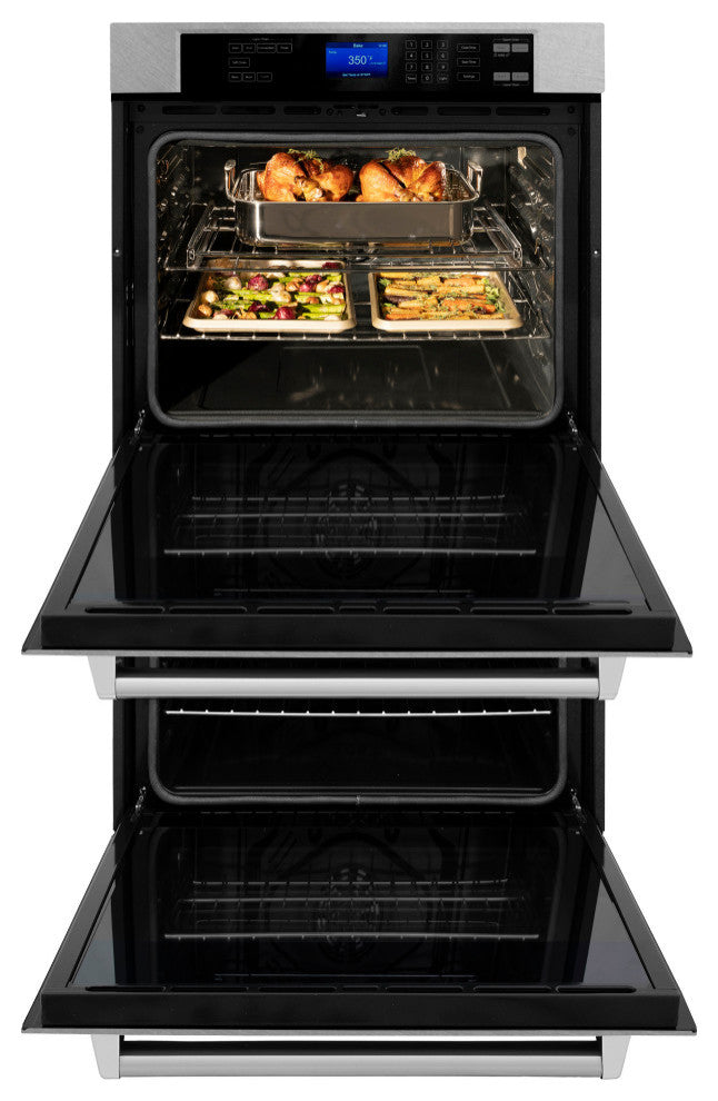 ZLINE 30 in. Wall Oven, DuraSnow Stainless Steel, Electric, AWDS-30