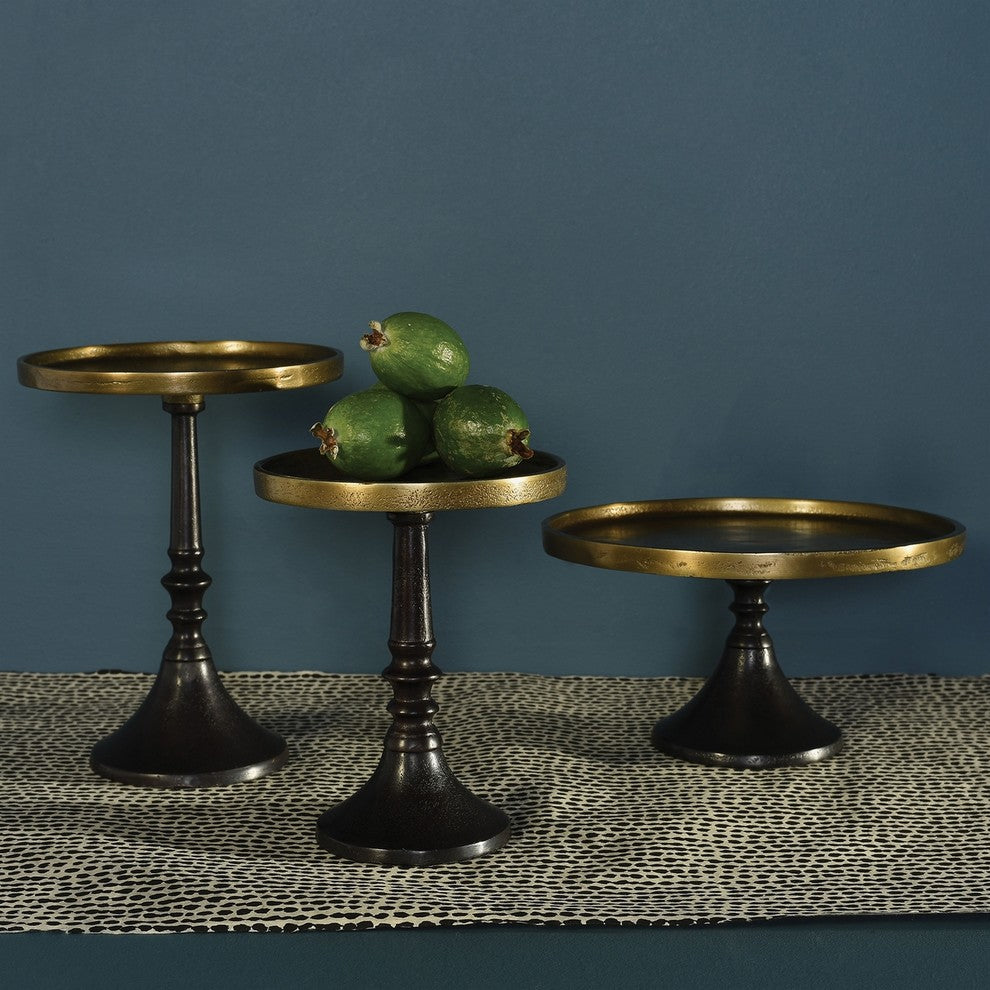 Classic Antique Style Brass Bronze Pedestal 6" Display Stand Column Centerpiece