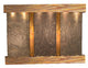 Olympus Falls Water Fountain, Multi-Color Slate, Rustic Copper, Square