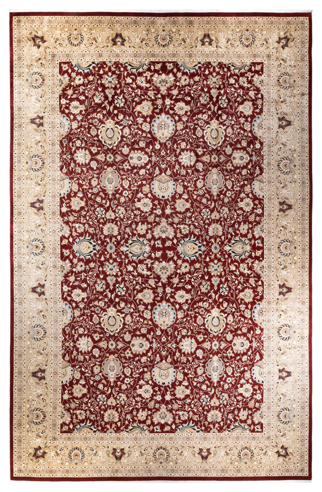 Mogul, One-of-a-Kind Hand-Knotted Area Rug Red, 12' 1" x 18' 7"