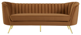 Margo Velvet Upholstered Set, Saddle, Sofa
