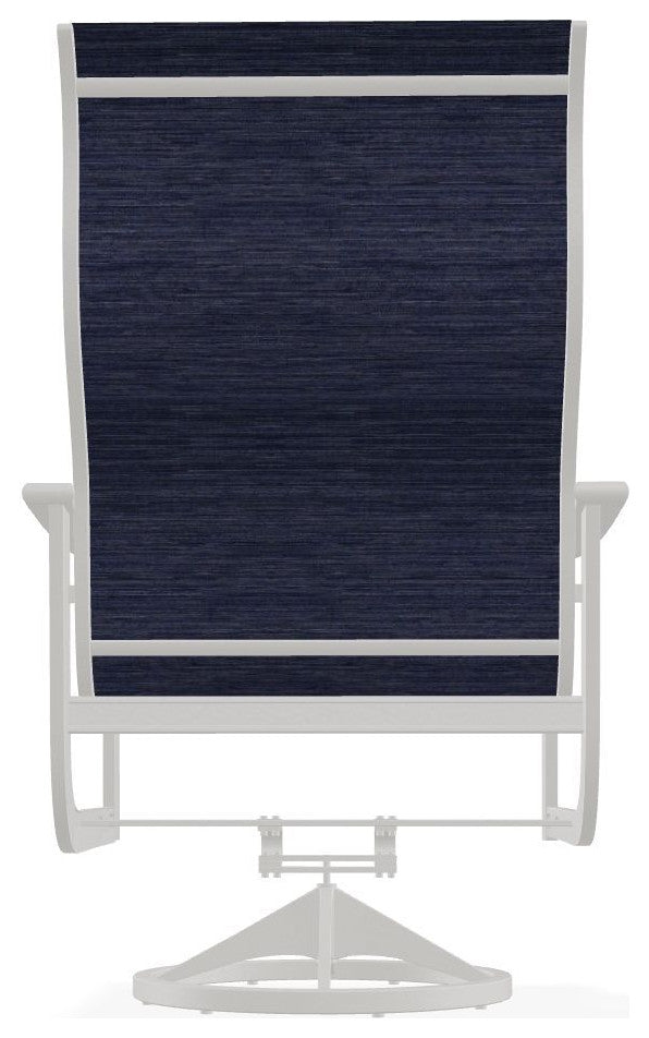 St. Catherine Sling Outdoor Supreme Swivel Rocker, Collect Indigo/Snow