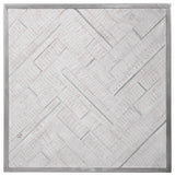 Uttermost Redondo Coastal Wood Wall Decor, Brushed Silver, 4265