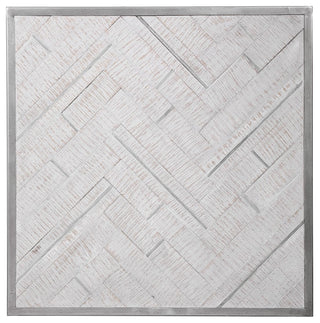 Uttermost Redondo Coastal Wood Wall Decor, Brushed Silver, 4265