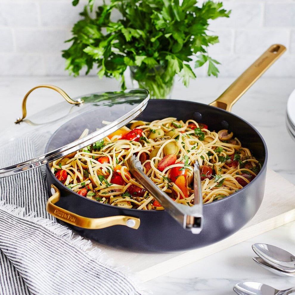 GreenPan Reserve Collection 4.5QT Covered SautÃ©pan w. HH | Black