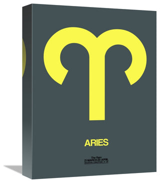 "Aries Zodiac Sign Yellow" Fine Art Print