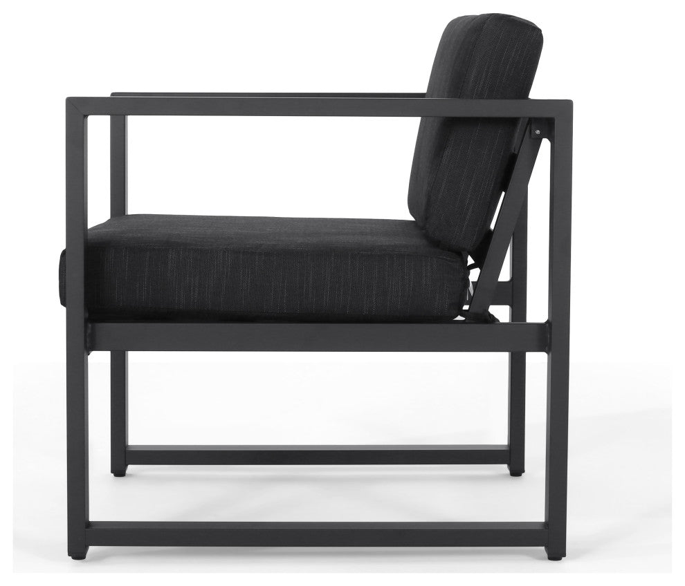 4-Piece Nealie Dark Gray Chat Set