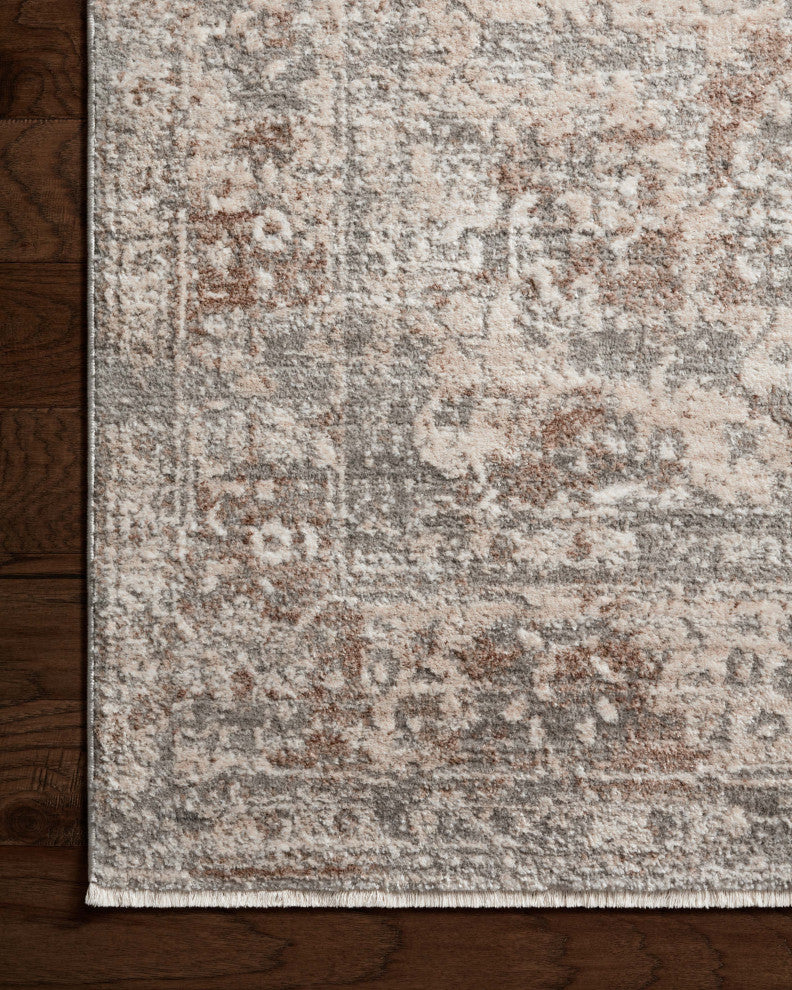 Loloi Sonnet Silver / Natural 7'-10" x 7'-10" Round Area Rug
