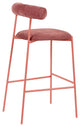 Liliana Mauve Velvet Bar Stool - Mauve