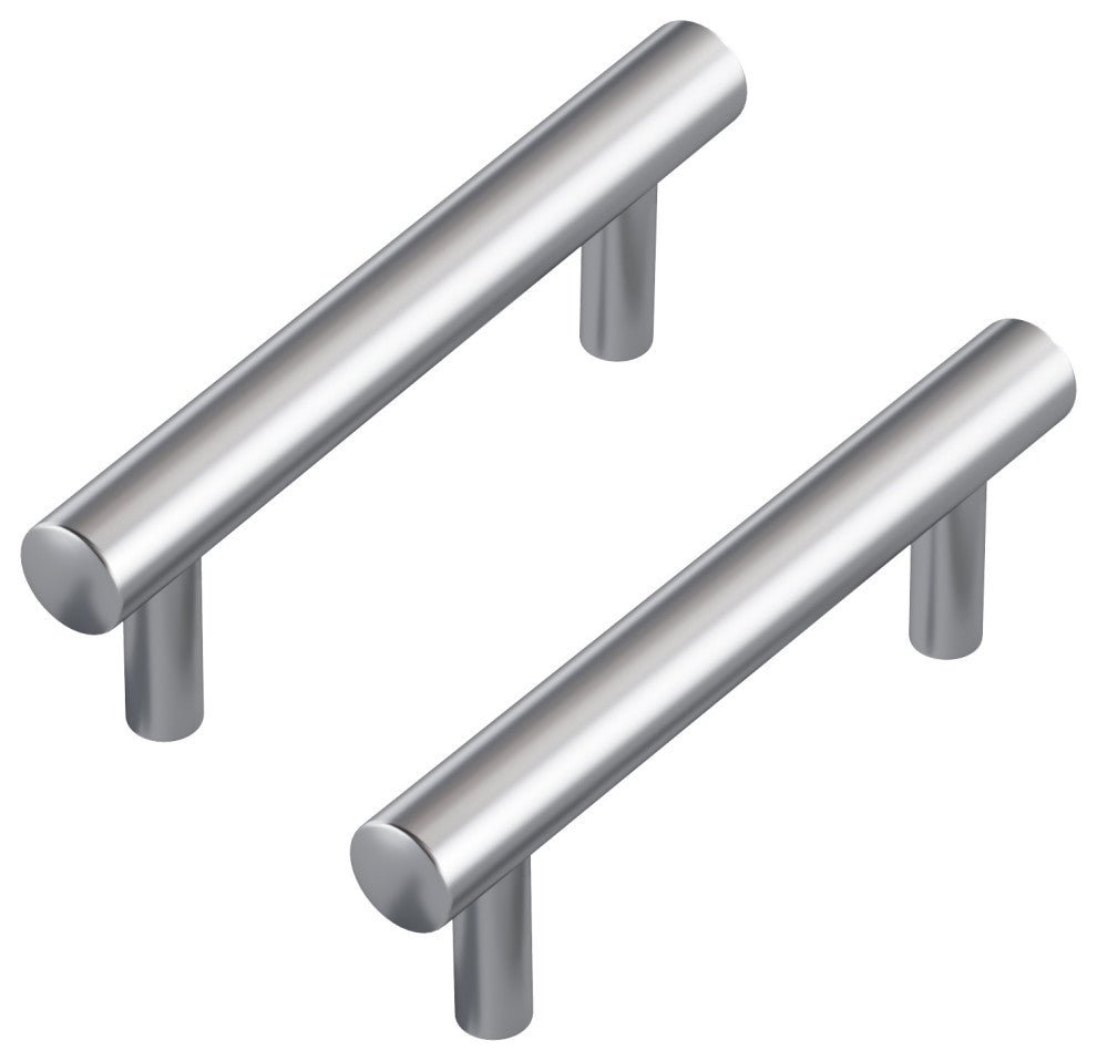 Dowell Series 3001 Handles, 96mm/3.8" CTC, Brushed Satin/Silver, 10-Pack