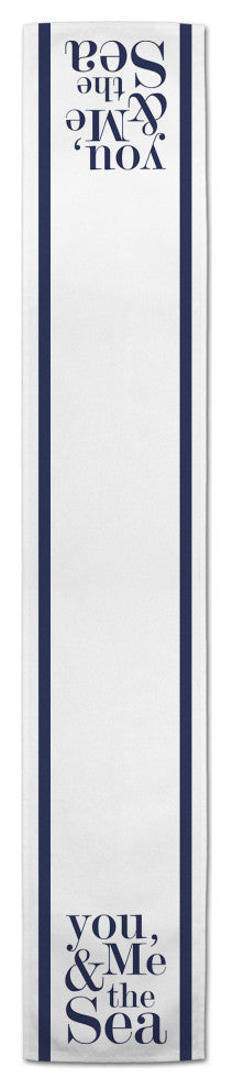 You, Me & the Sea 16x72 Poly Twill Table Runner