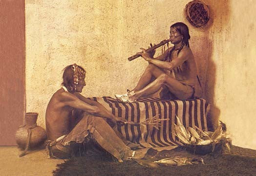 The Corn Song- Gallery Wrapped Canvas Art 28" x 42"