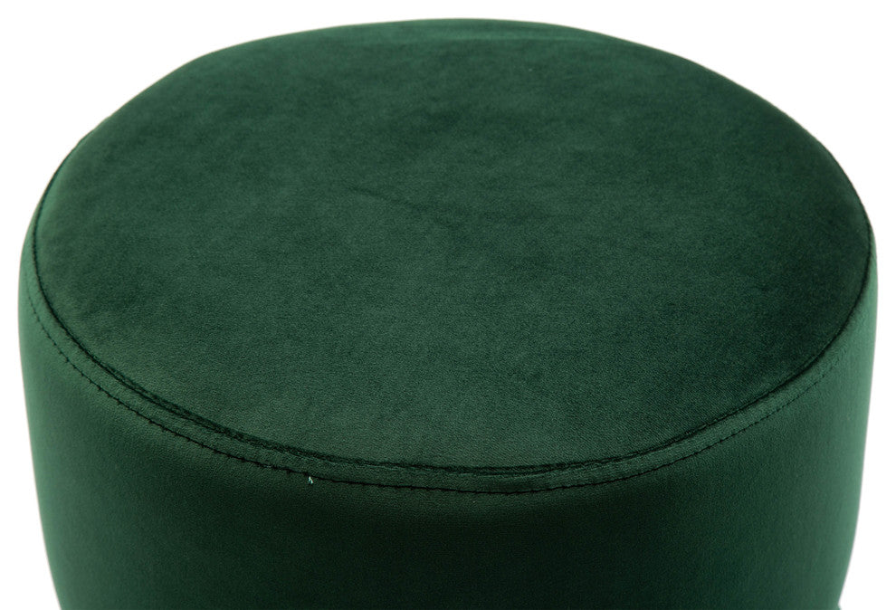 TOV Furniture Yamma Forest Green Velvet Ottoman