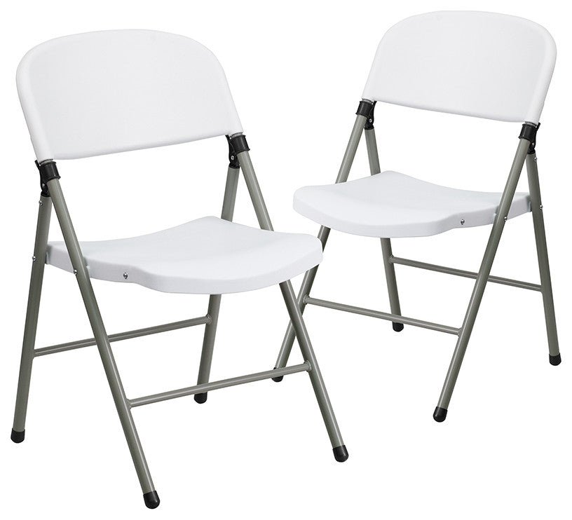 White Plastic Folding Chair