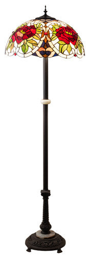 Meyda Lighting 230195 62" High Renaissance Rose Floor Lamp