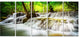 "Level Five of Erawan Waterfall" Landscape Canvas Print, 5 Panels, 60"x28"