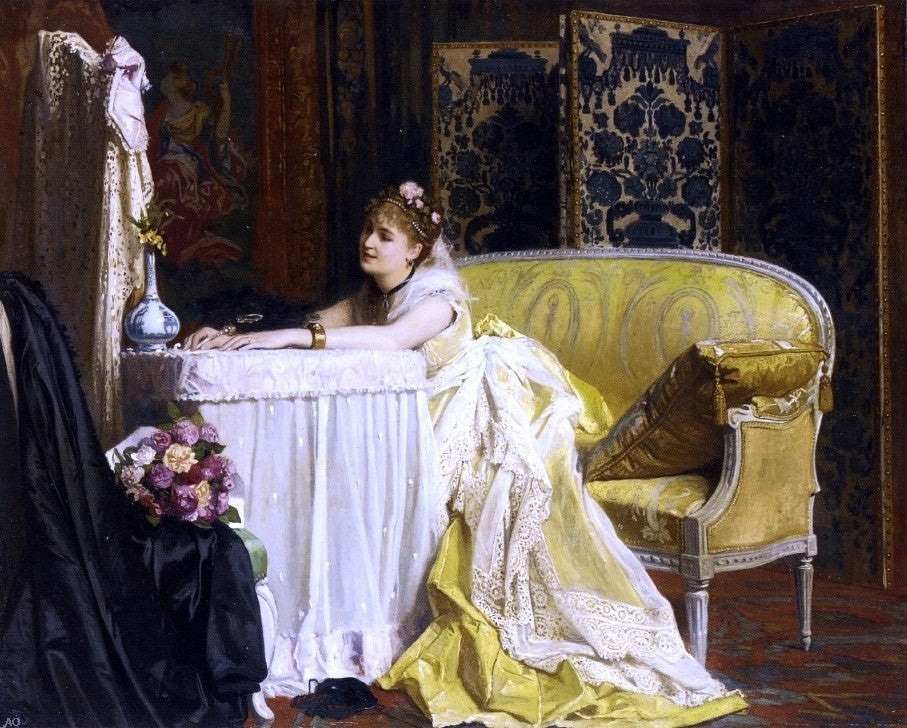 Charles Baugniet After the Ball, 20"x25" Wall Decal Print