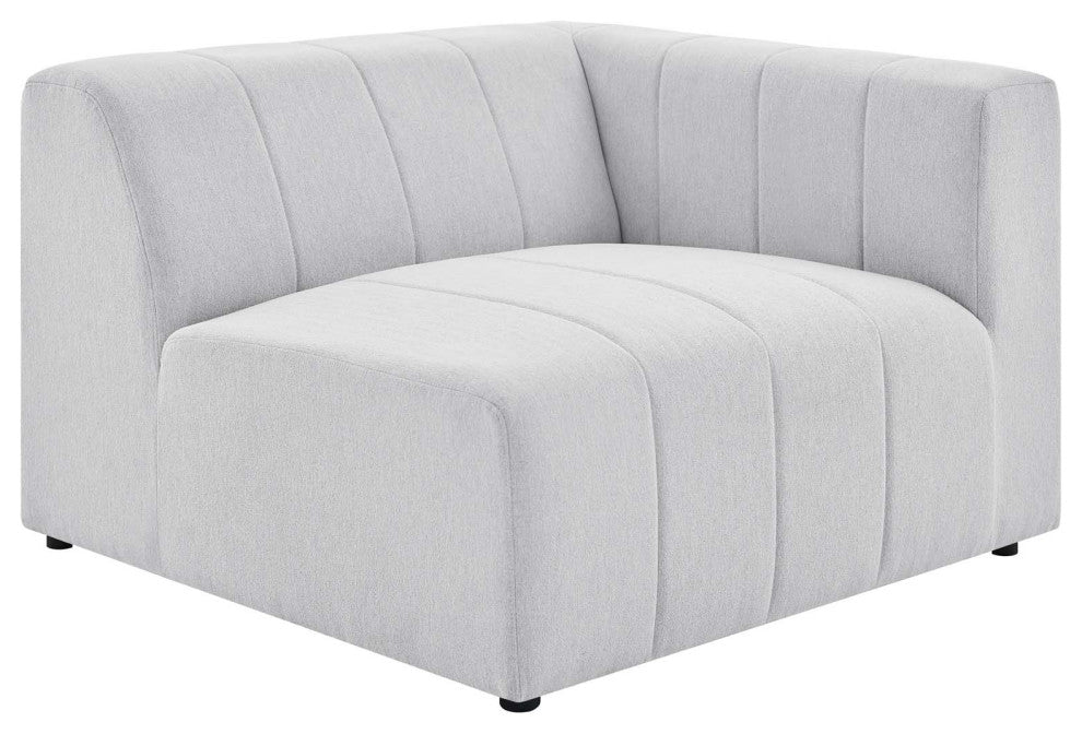 Bartlett Upholstered Fabric Upholstered Fabric 4-Piece Sectional Sofa Ivory