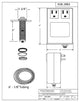 Raised Button Disposal Air Switch & Dual Outlet Control Box In Oil Rubbed Bronze, Powder Coated White