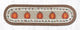 Earth Rugs OP-222 Harvest Pumpkin Oval Patch Runner 13" x 48"