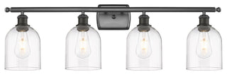Ballston-Bella 4-Light 36" Bath Vanity Light, Oil Rubbed Bronze, Clear